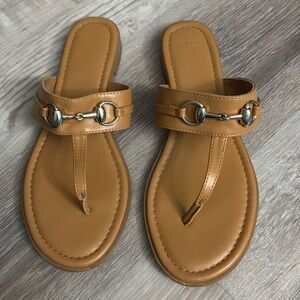 Tan sandals worn a few times